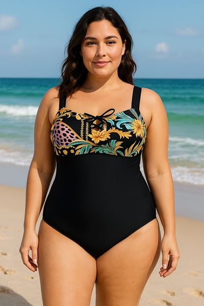Picture of CURVY GIRL TUMMY CONTROL SWIM SUIT